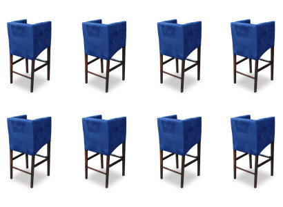 8x Stool Counter Bar Stool Armchair Chair Stool Bar Counter Design Complete